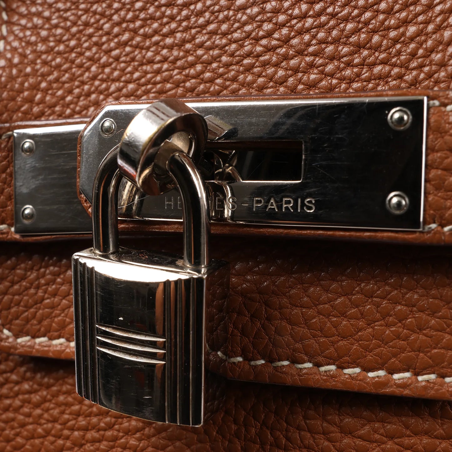 HERMES Birkin 35  Le Tournay Togo Gold Silver Metal Fittings Handbag □G:2003