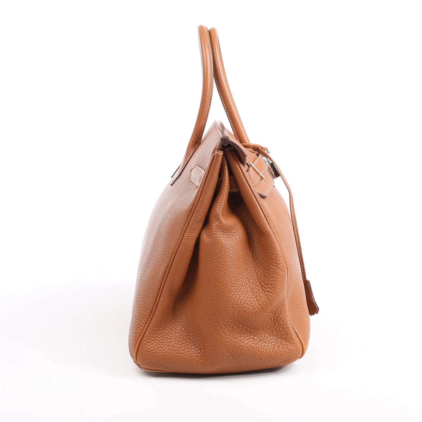 HERMES Birkin 35  Le Tournay Togo Gold Silver Metal Fittings Handbag □G:2003