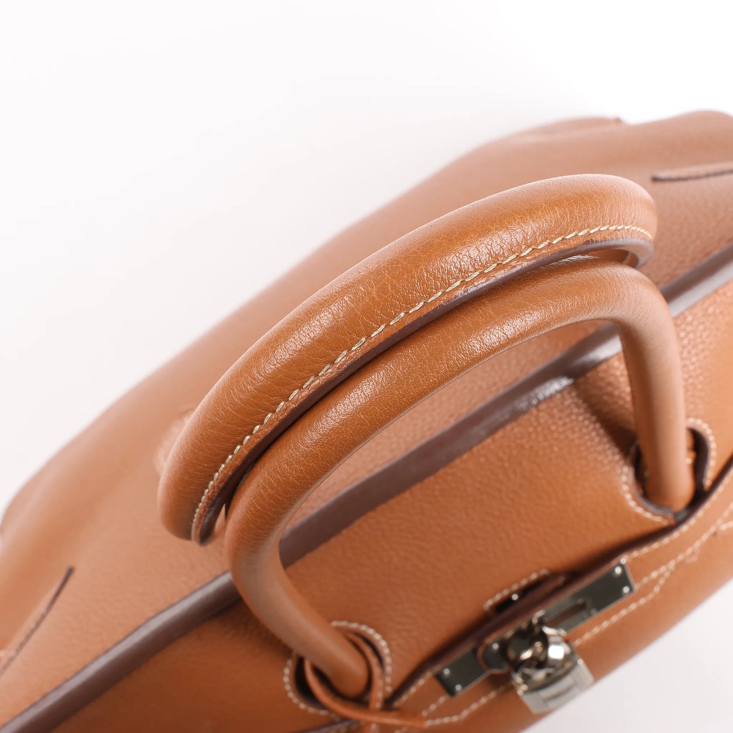 HERMES Birkin 35  Le Tournay Togo Gold Silver Metal Fittings Handbag □G:2003