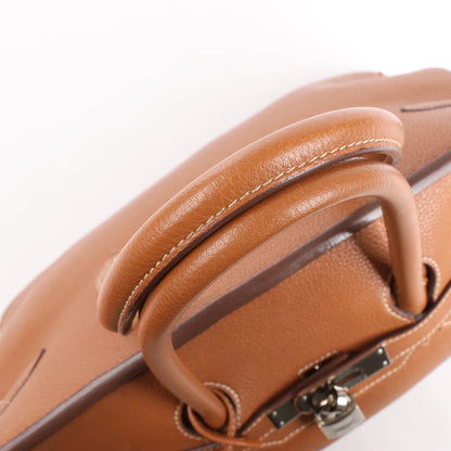 HERMES Birkin 35  Le Tournay Togo Gold Silver Metal Fittings Handbag □G:2003