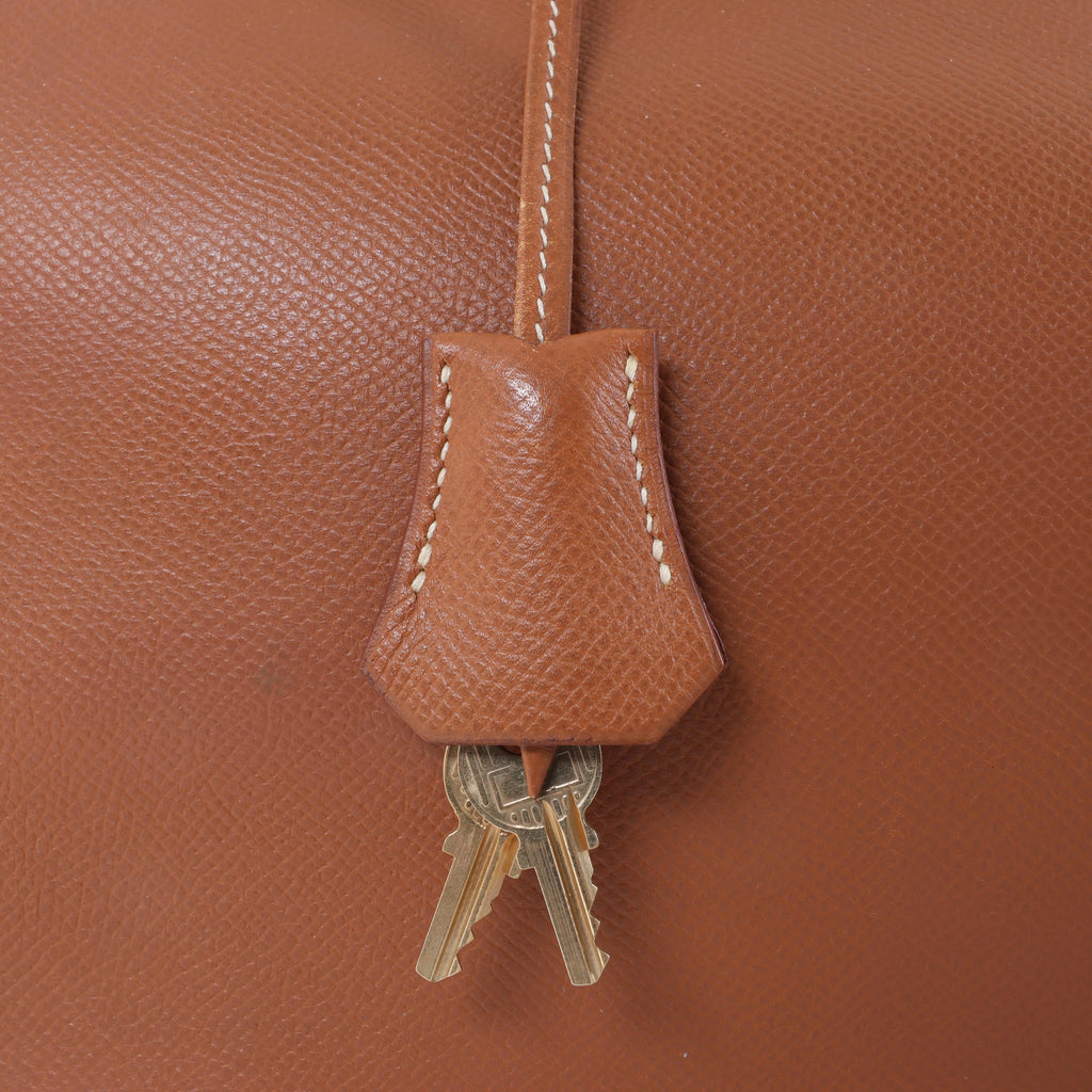 Hermès Evelyne 1 33 GM Cushbell Herrajes metálicos de oro rojo A: 1997