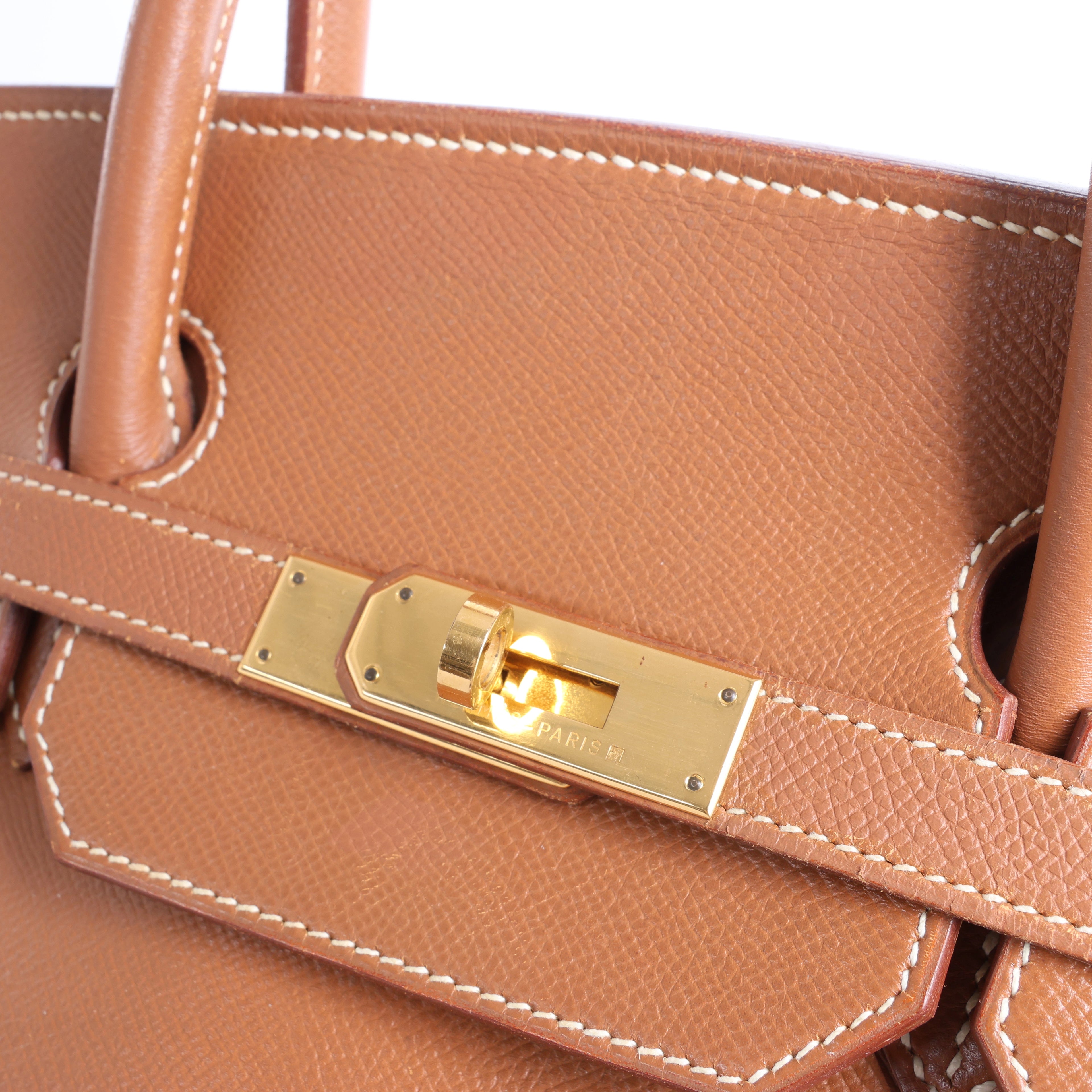 Hermès Evelyne 1 33 GM Cushbell Herrajes metálicos de oro rojo A: 1997