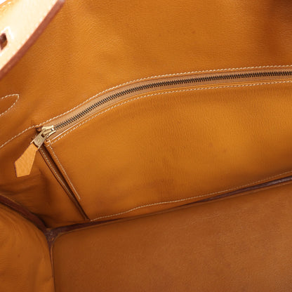 HERMES Birkin 40 Le Tournay Fjord Handbag in Natural sable ○W:1993