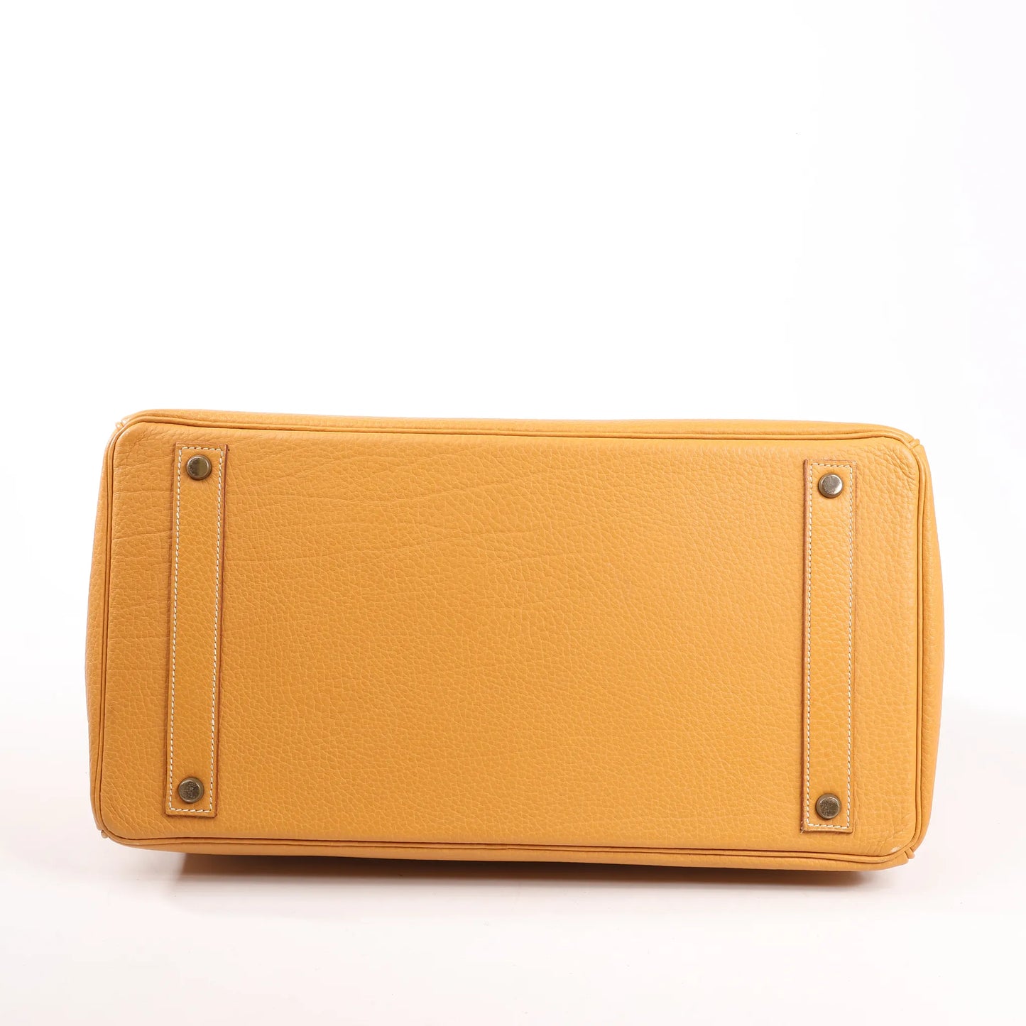 HERMES Birkin 40 Le Tournay Fjord Handbag in Natural sable ○W:1993