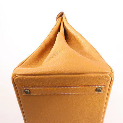 HERMES Birkin 40 Le Tournay Fjord Handbag in Natural sable ○W:1993