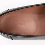 HERMES Paris Leather Loafers in Black, Size 38.5 EU
