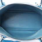 HERMES Bolide 31 Taurillon Clemence 2Way Handbag in Blue □I: 2005