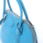 HERMES Bolide 31 Taurillon Clemence 2Way Handbag in Blue □I: 2005