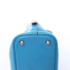 HERMES Bolide 31 Taurillon Clemence 2Way Handbag in Blue □I: 2005