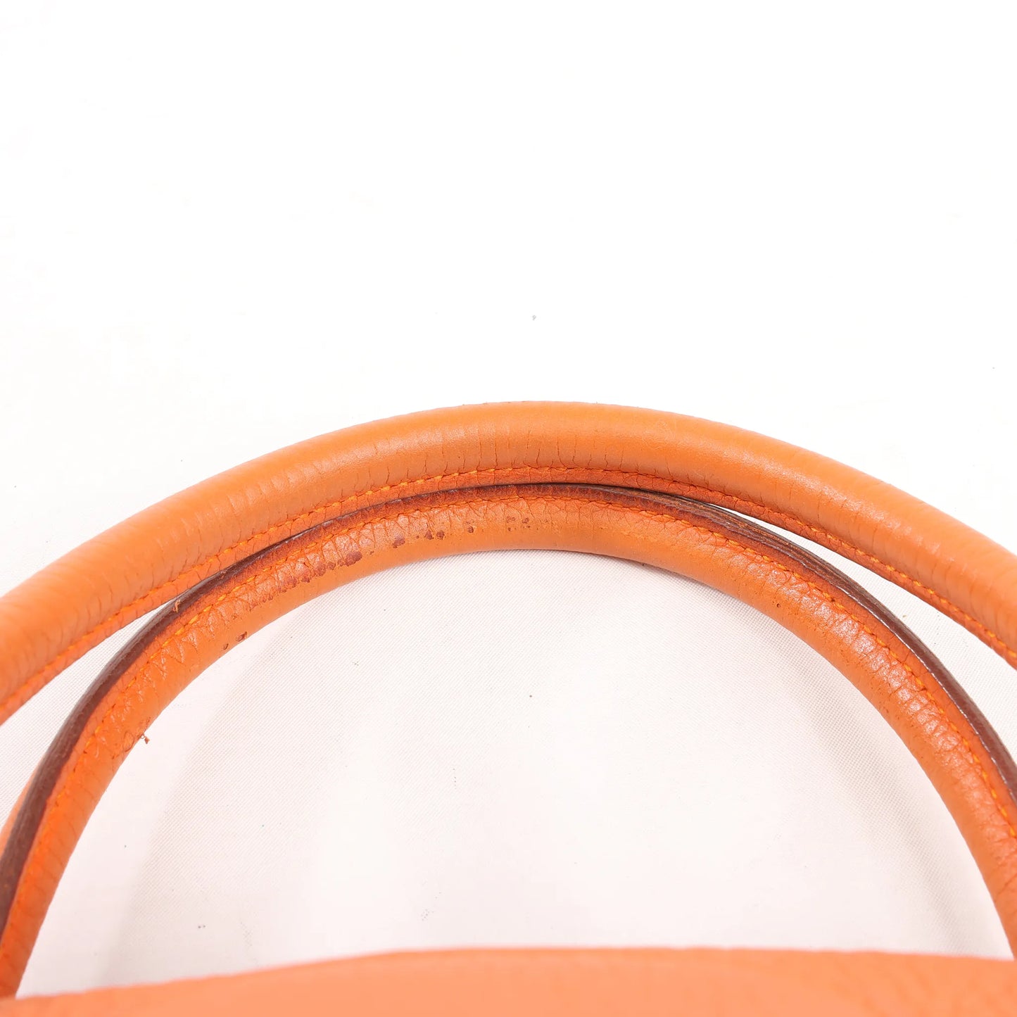HERMES Bolide 31 Taurillon Clemence 2Way Handbag in Orange □H: 2004