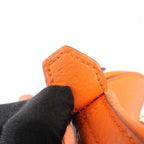 HERMES Bolide 31 Taurillon Clemence 2Way Handbag in Orange □H: 2004