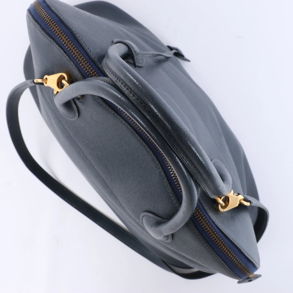 Bolso de mano HERMES Bolide 35 Cushbell Rouge vif con herrajes de metal dorado ○W:1993