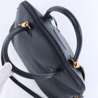 Bolso de mano HERMES Bolide 35 Cushbell Rouge vif con herrajes de metal dorado ○W:1993