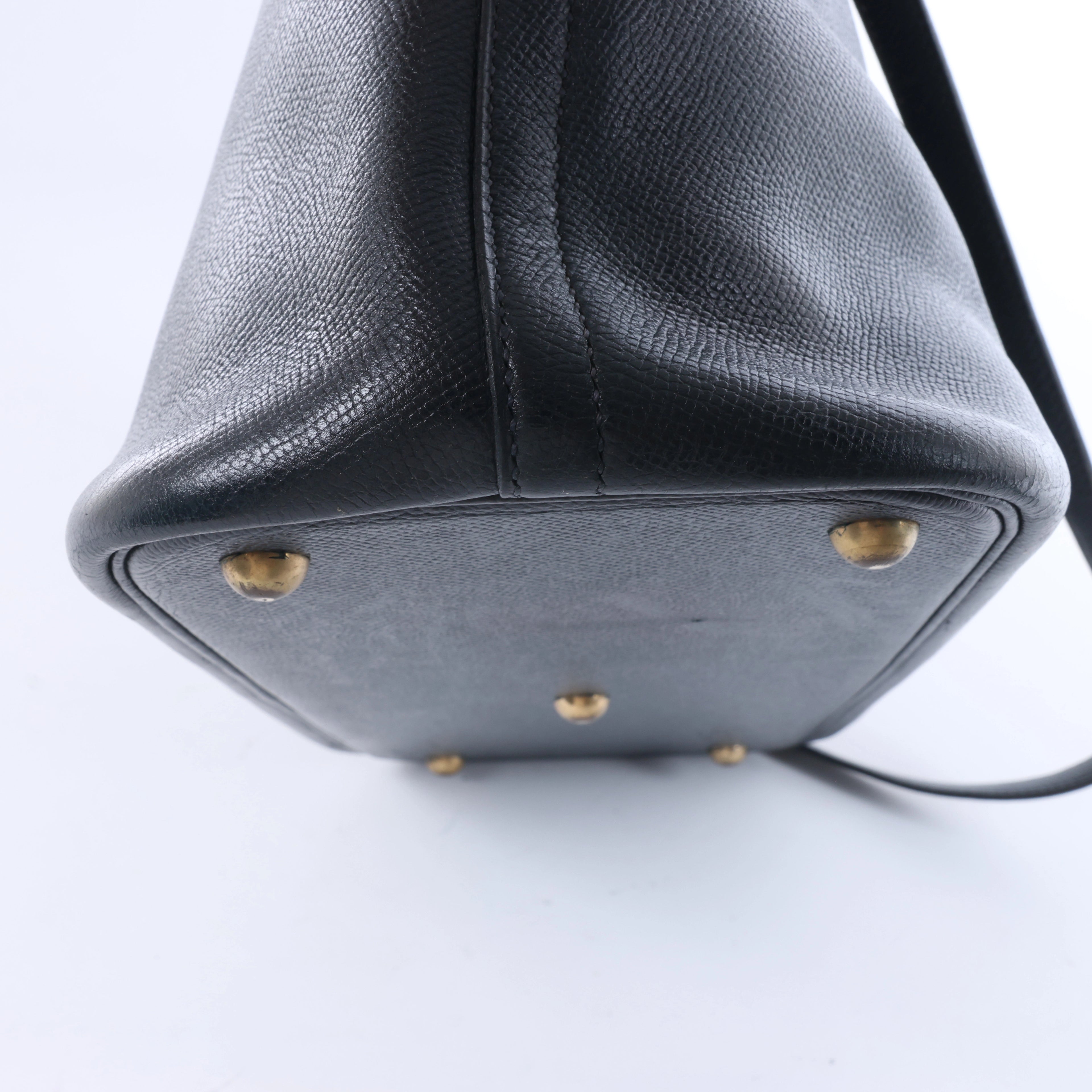 Bolso de mano HERMES Bolide 35 Cushbell Rouge vif con herrajes de metal dorado ○W:1993