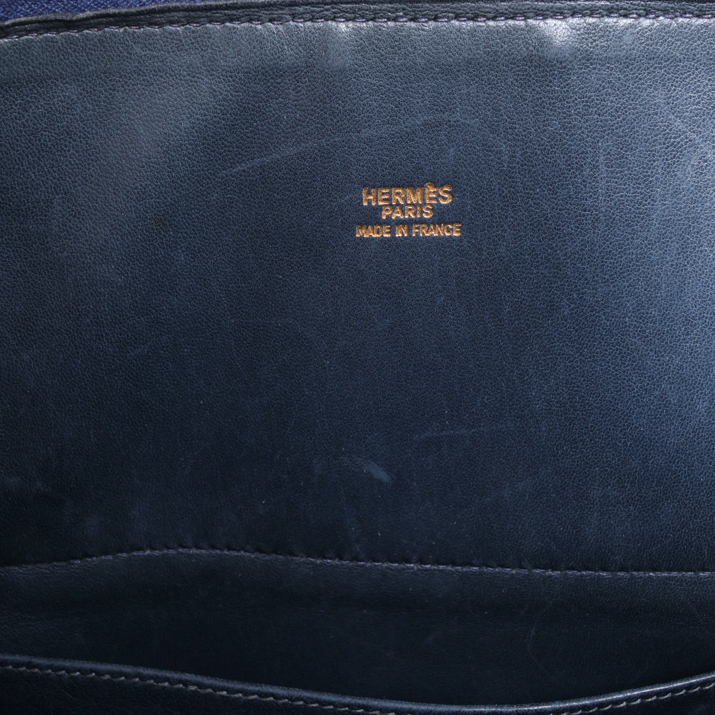 Bolso de mano HERMES Bolide 35 Cushbell Rouge vif con herrajes de metal dorado ○W:1993