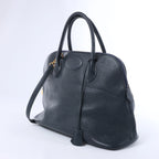 Bolso de mano HERMES Bolide 35 Cushbell Rouge vif con herrajes de metal dorado ○W:1993