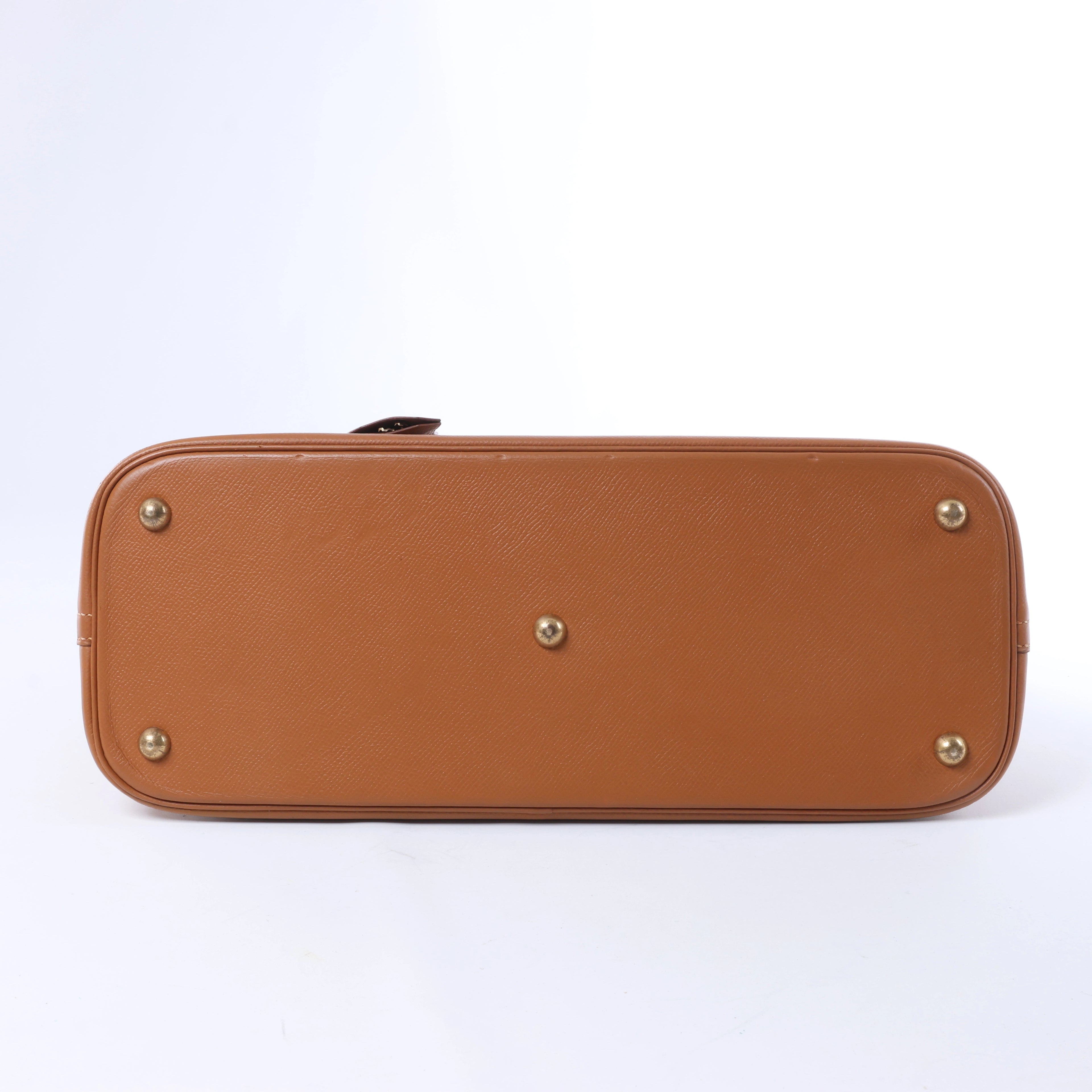 Hermès Bolide 35 Cushbell Leather Handbag in Brown ○X: 1994