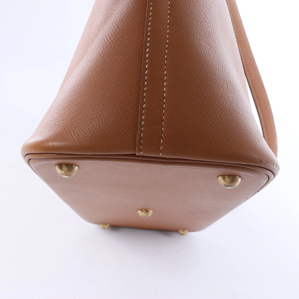 Hermès Bolide 35 Cushbell Leather Handbag in Brown ○X: 1994