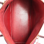 HERMES Bolide 35 Fjord Handbag in Rouge Casaque ○Y:1995