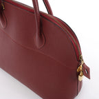 HERMES Bolide 35 Fjord Handbag in Rouge Casaque ○Y:1995