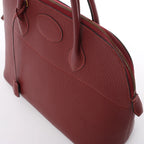 HERMES Bolide 35 Fjord Handbag in Rouge Casaque ○Y:1995