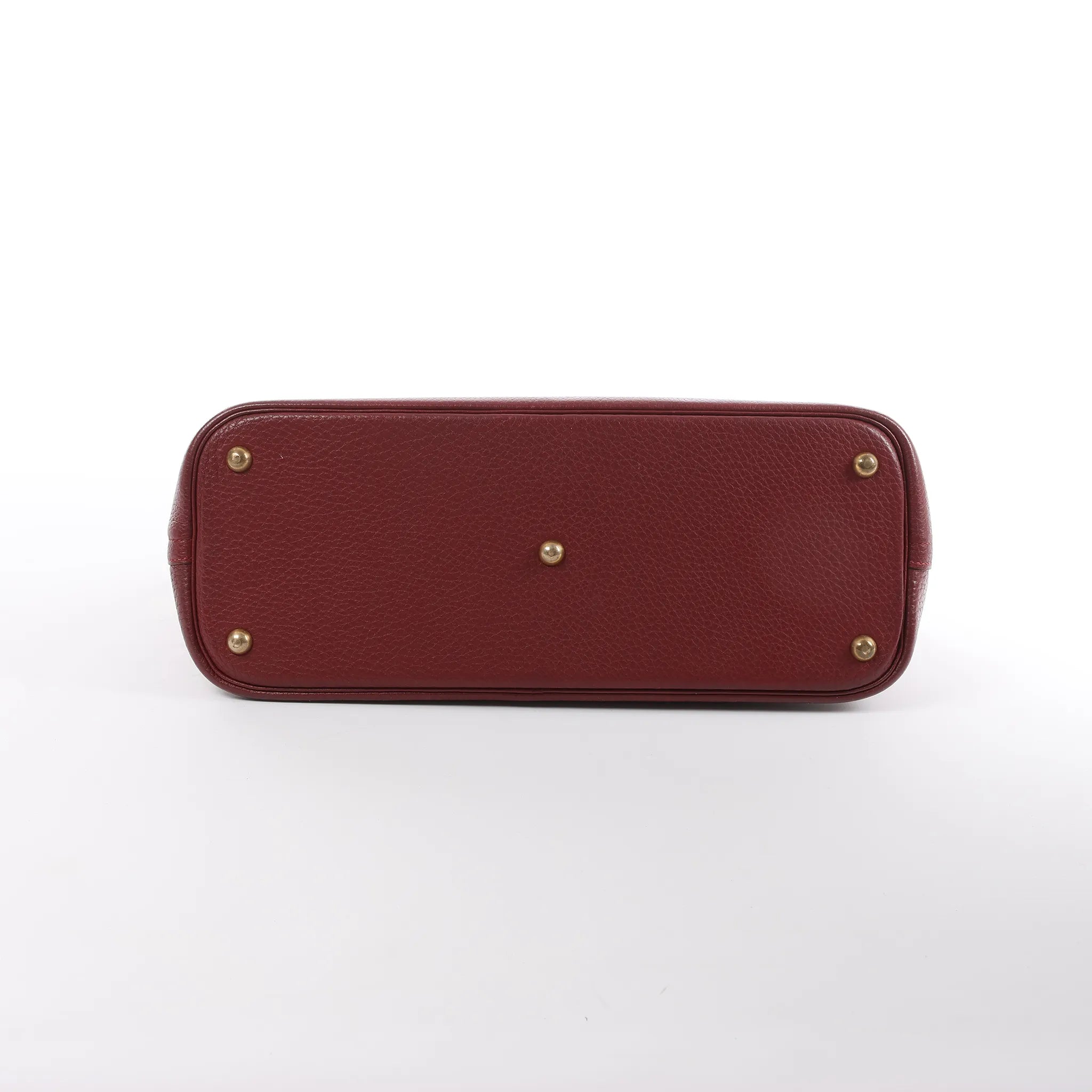HERMES Bolide 35 Fjord Handbag in Rouge Casaque ○Y:1995