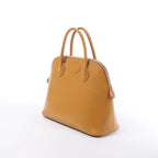 HERMES Bolide 35 Leather Handbag in Natural Brown □D: 2000