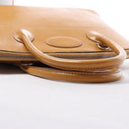 HERMES Bolide 35 Leather Handbag in Natural Brown □D: 2000