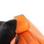 HERMES Bolide 35 Taurillon Clemence Handbag in Orange □G:2003