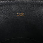 HERMES Bolide 35 Veau Gulliver 2Way Handbag in Black ○Y:1995