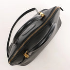 HERMES Bolide 35 Veau Gulliver 2Way Handbag in Black ○Y:1995