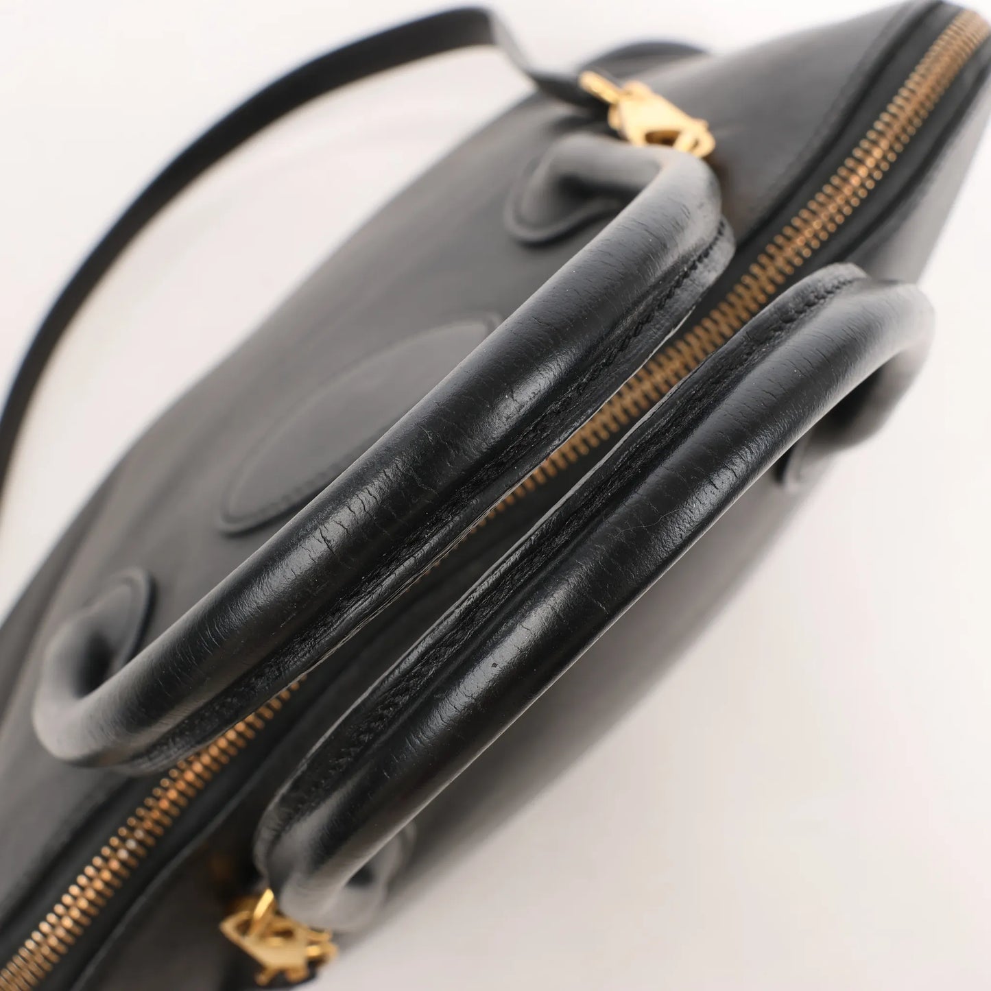 Sac à main HERMÈS Bolide 35 Veau Gulliver 2 en 1 noir ○Y:1995