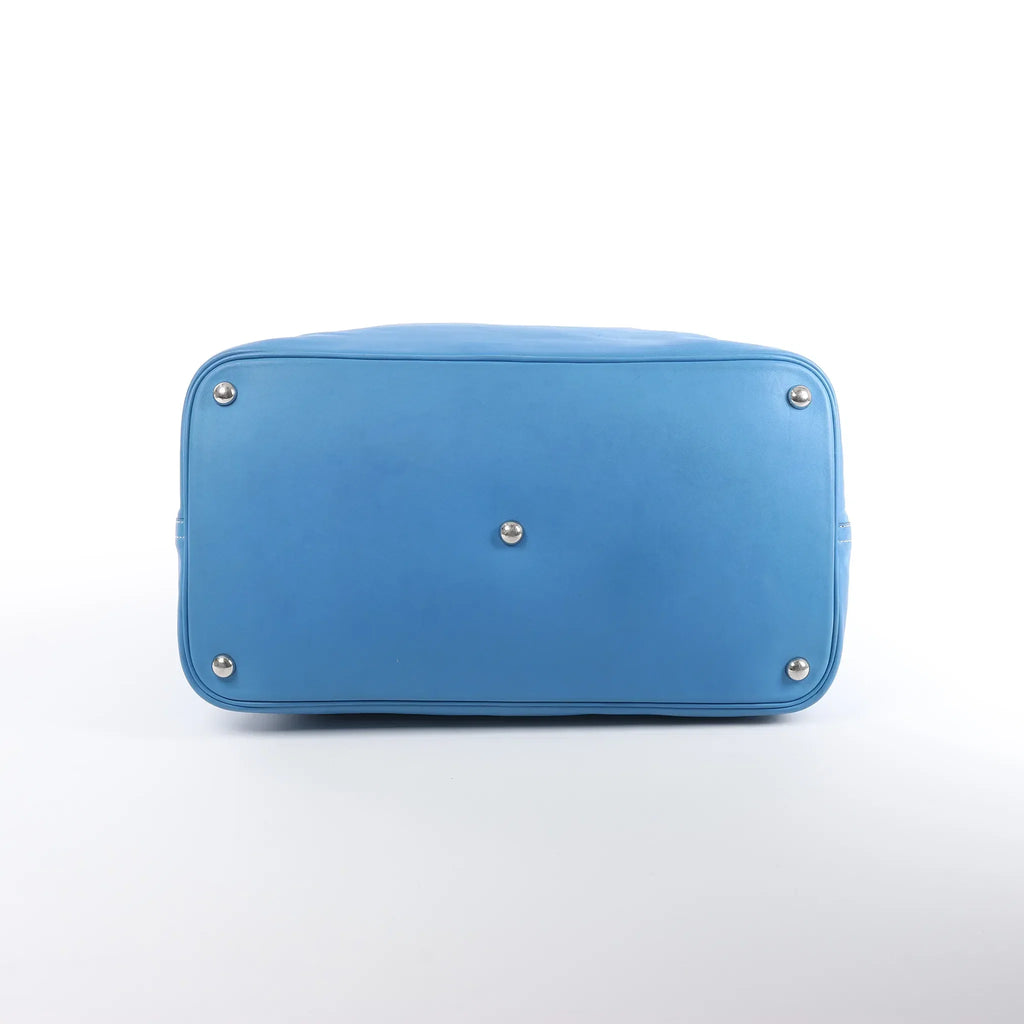 HERMES Bolide Relax 45 Handbag in Veau Sikkim Azure T:2015