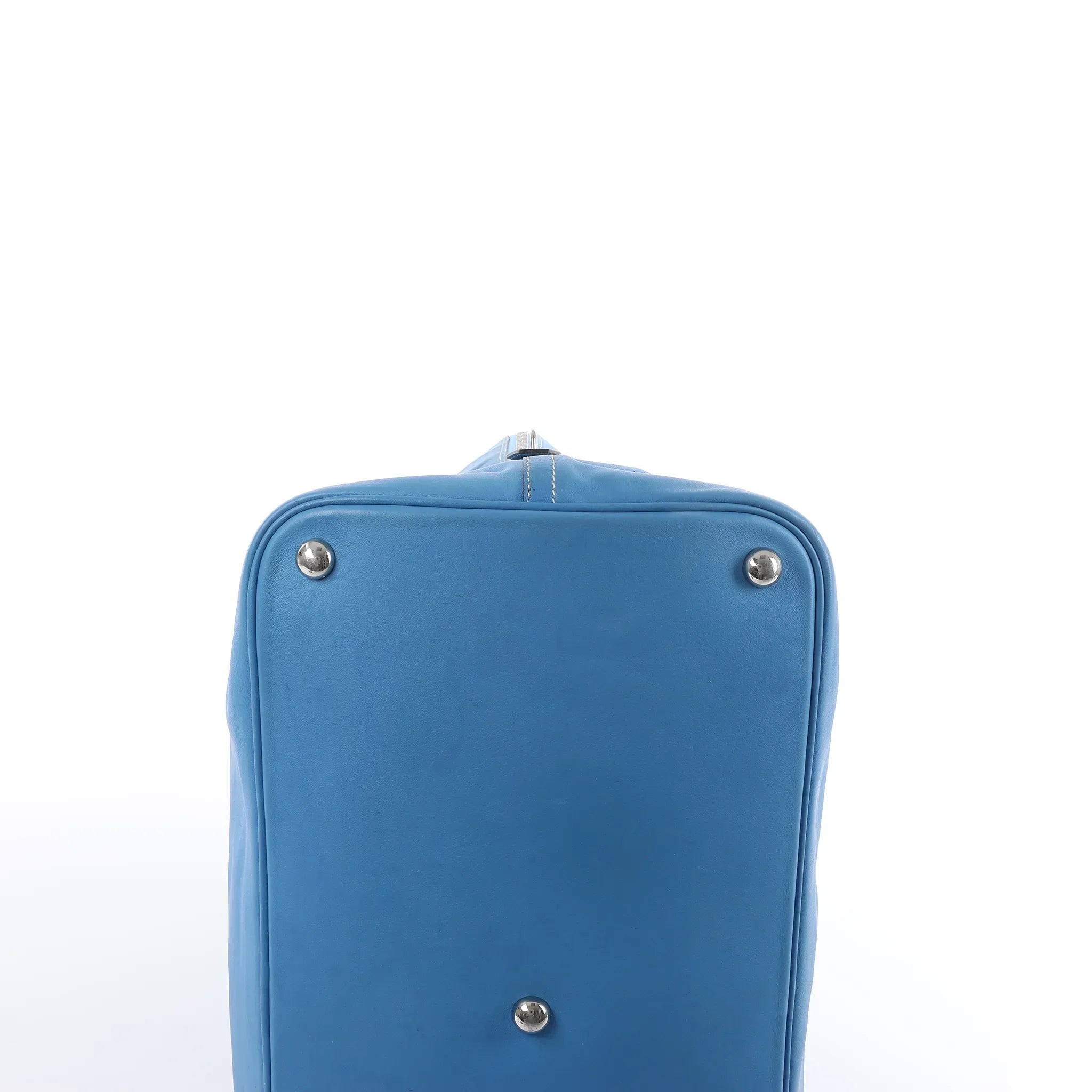 HERMES Bolide Relax 45 Handbag in Veau Sikkim Azure T:2015
