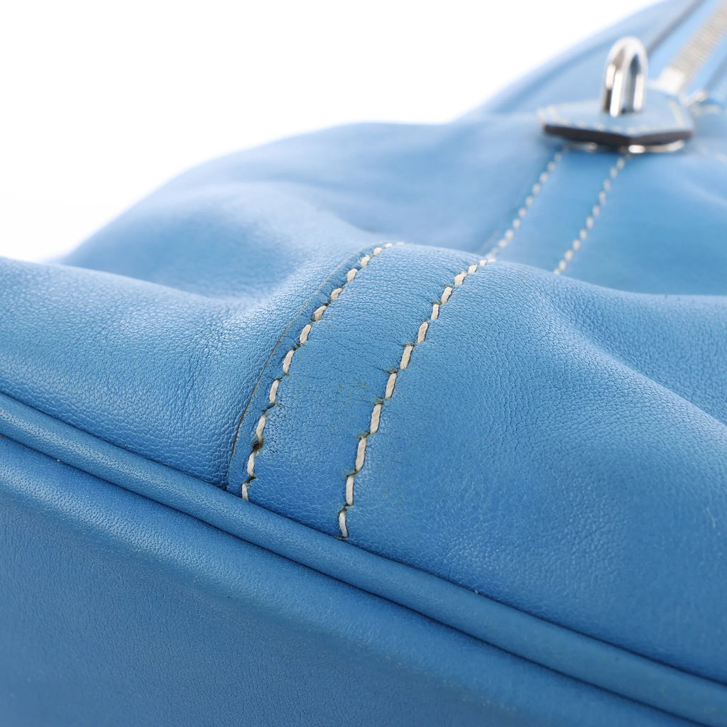 HERMES Bolide Relax 45 Handbag in Veau Sikkim Azure T:2015