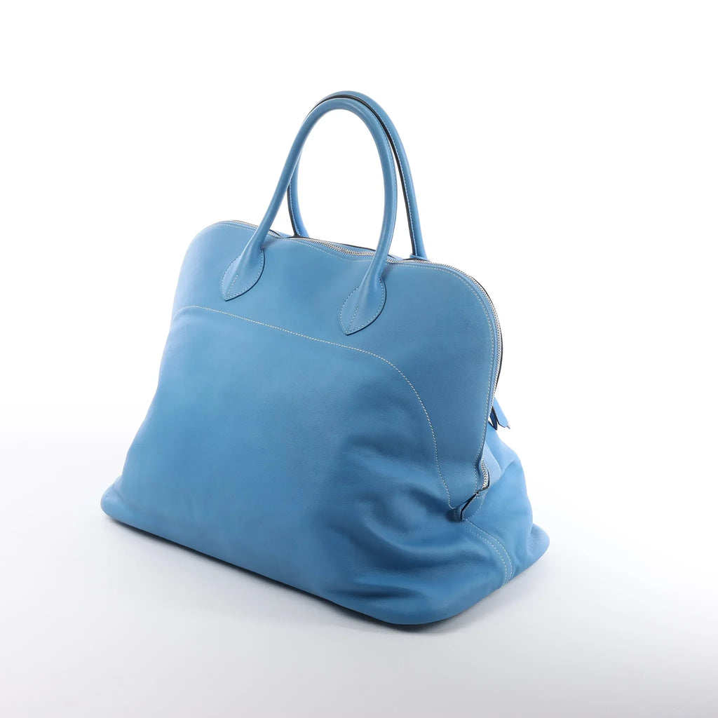 HERMES Bolide Relax 45 Handbag in Veau Sikkim Azure T:2015