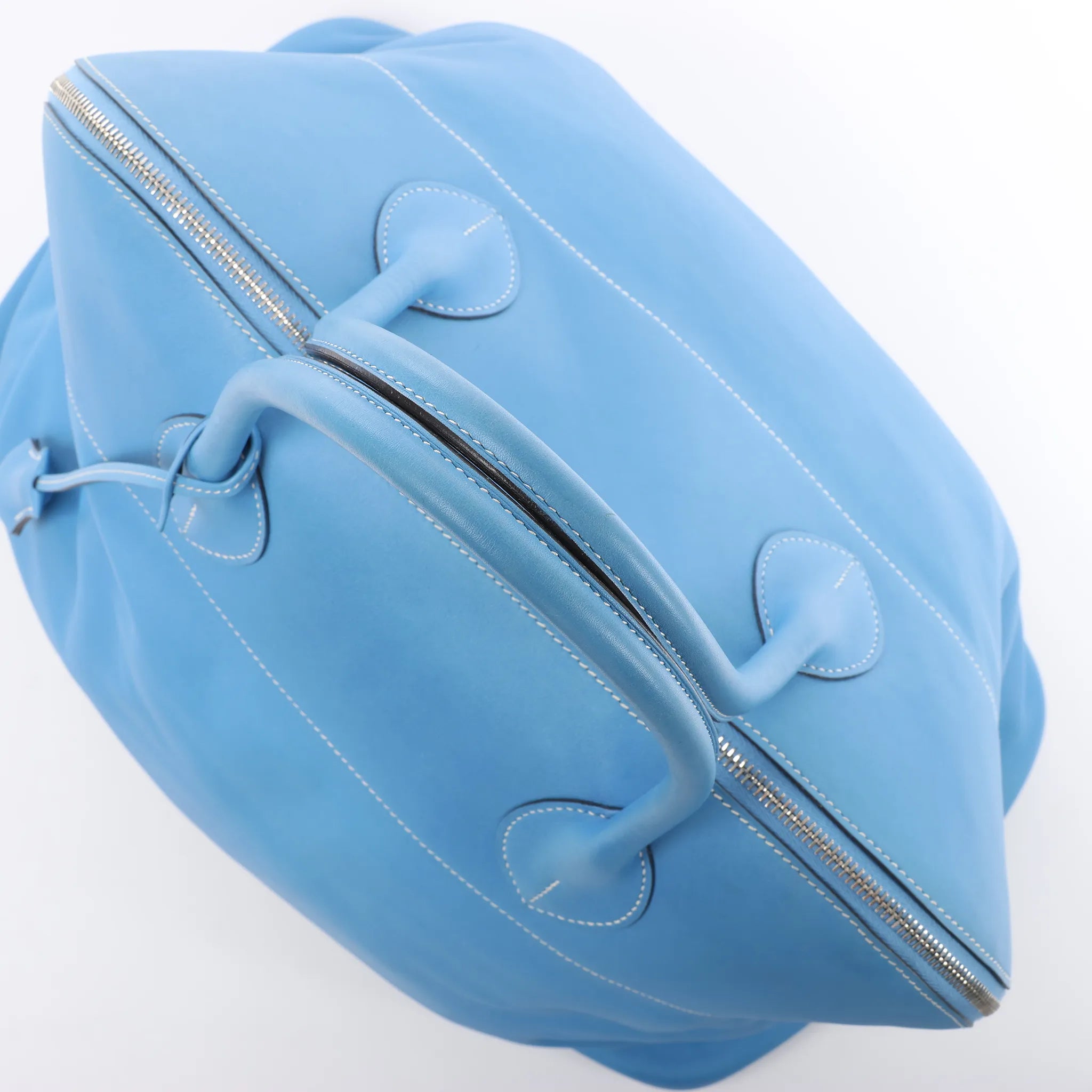 HERMES Bolide Relax 45 Handbag in Veau Sikkim Azure T:2015