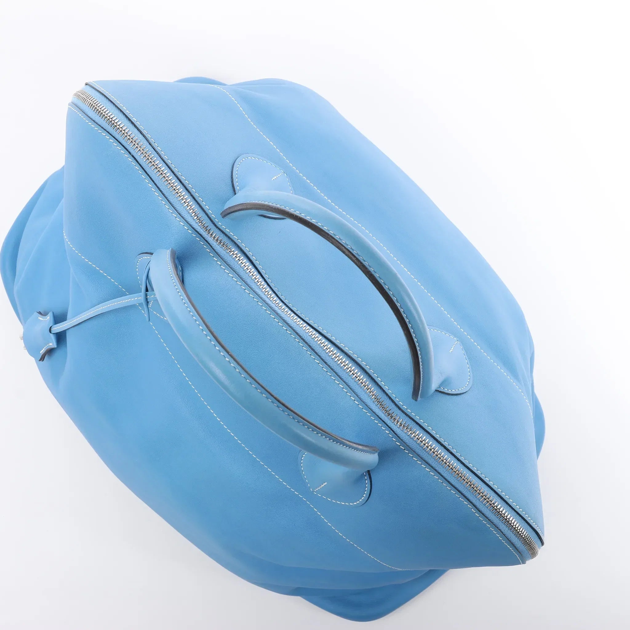 HERMES Bolide Relax 45 Handbag in Veau Sikkim Azure T:2015