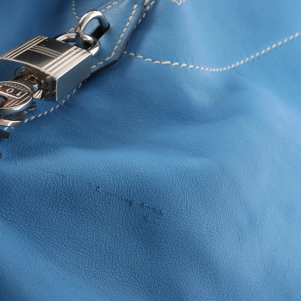 HERMES Bolide Relax 45 Handbag in Veau Sikkim Azure T:2015
