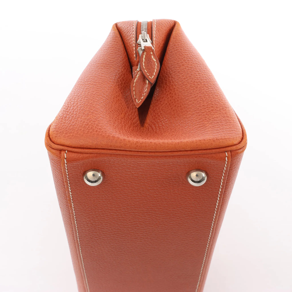 HERMES Bombay 27 Paris Vache Liegee Brique Handbag in Brown □J: 2006
