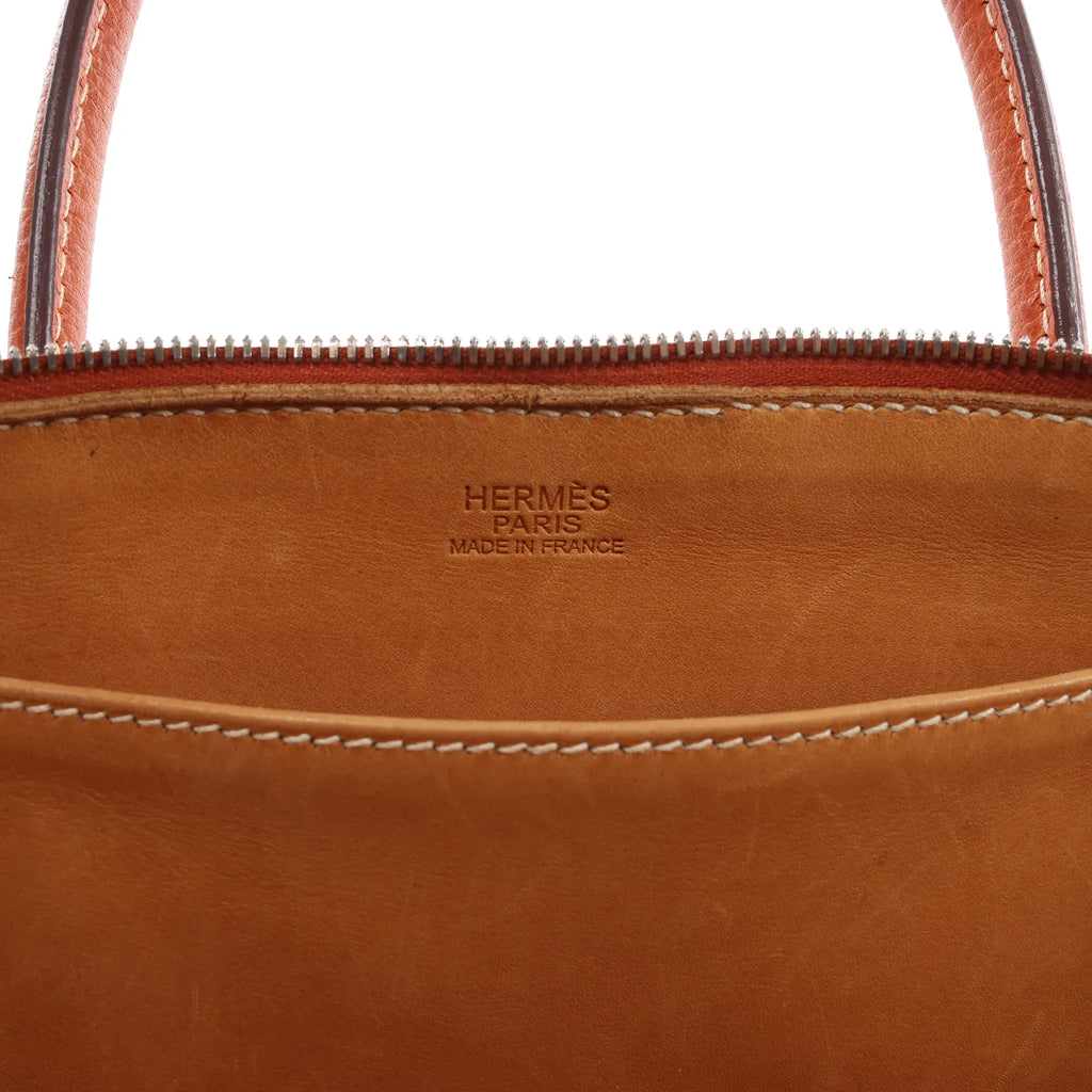 HERMES Bombay 27 Paris Vache Liegee Brique Handbag in Brown □J: 2006