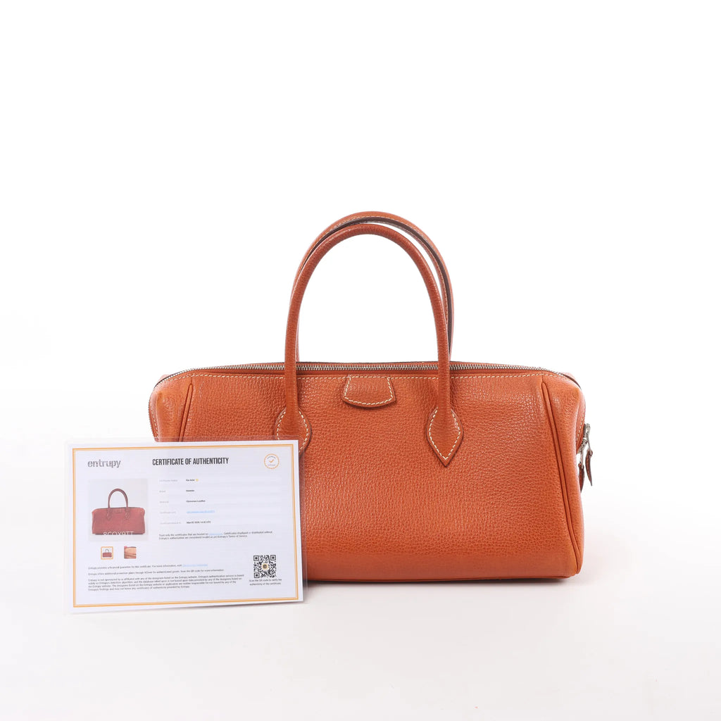 HERMES Bombay 27 Paris Vache Liegee Brique Handbag in Brown □J: 2006