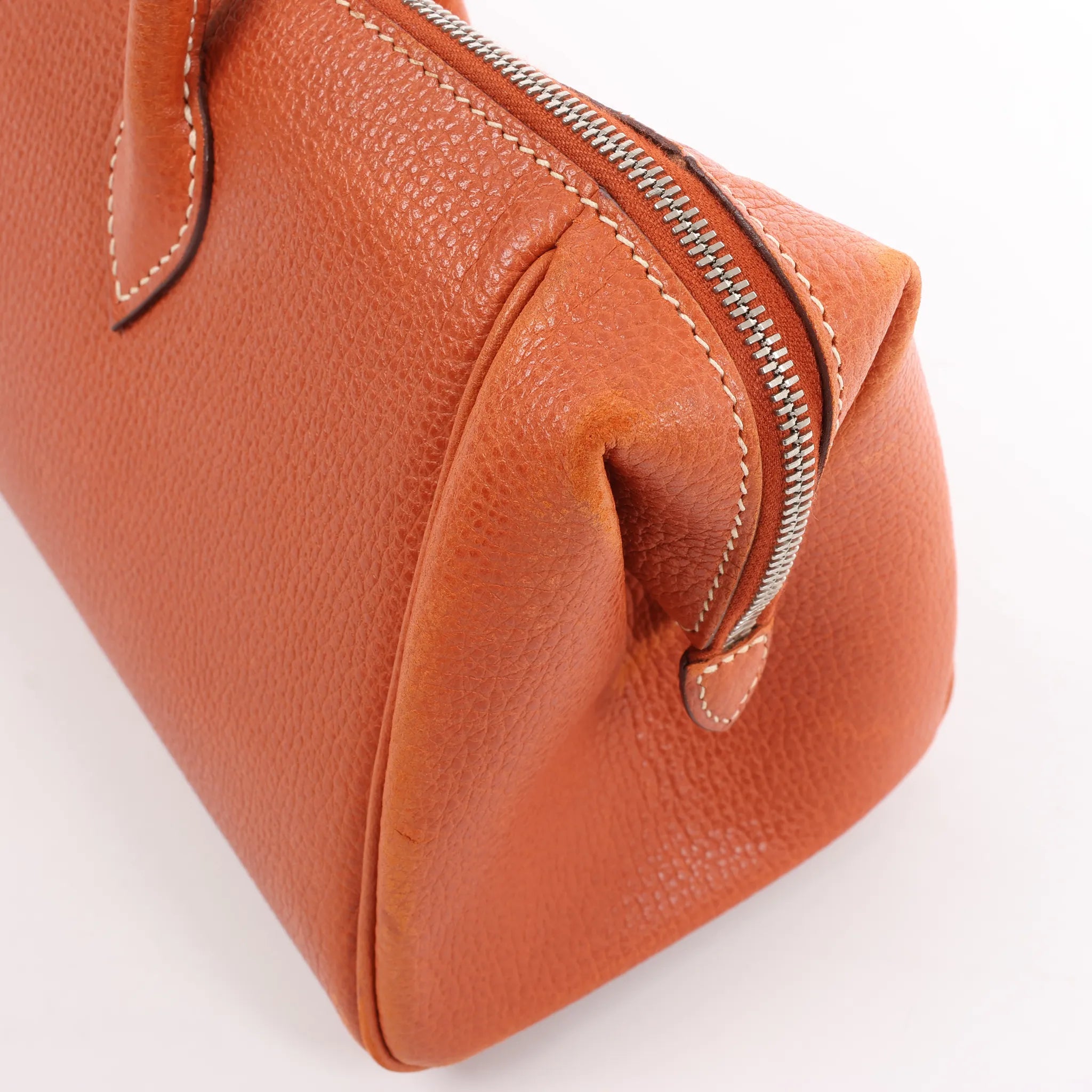 HERMES Bombay 27 Paris Vache Liegee Brique Handbag in Brown □J: 2006