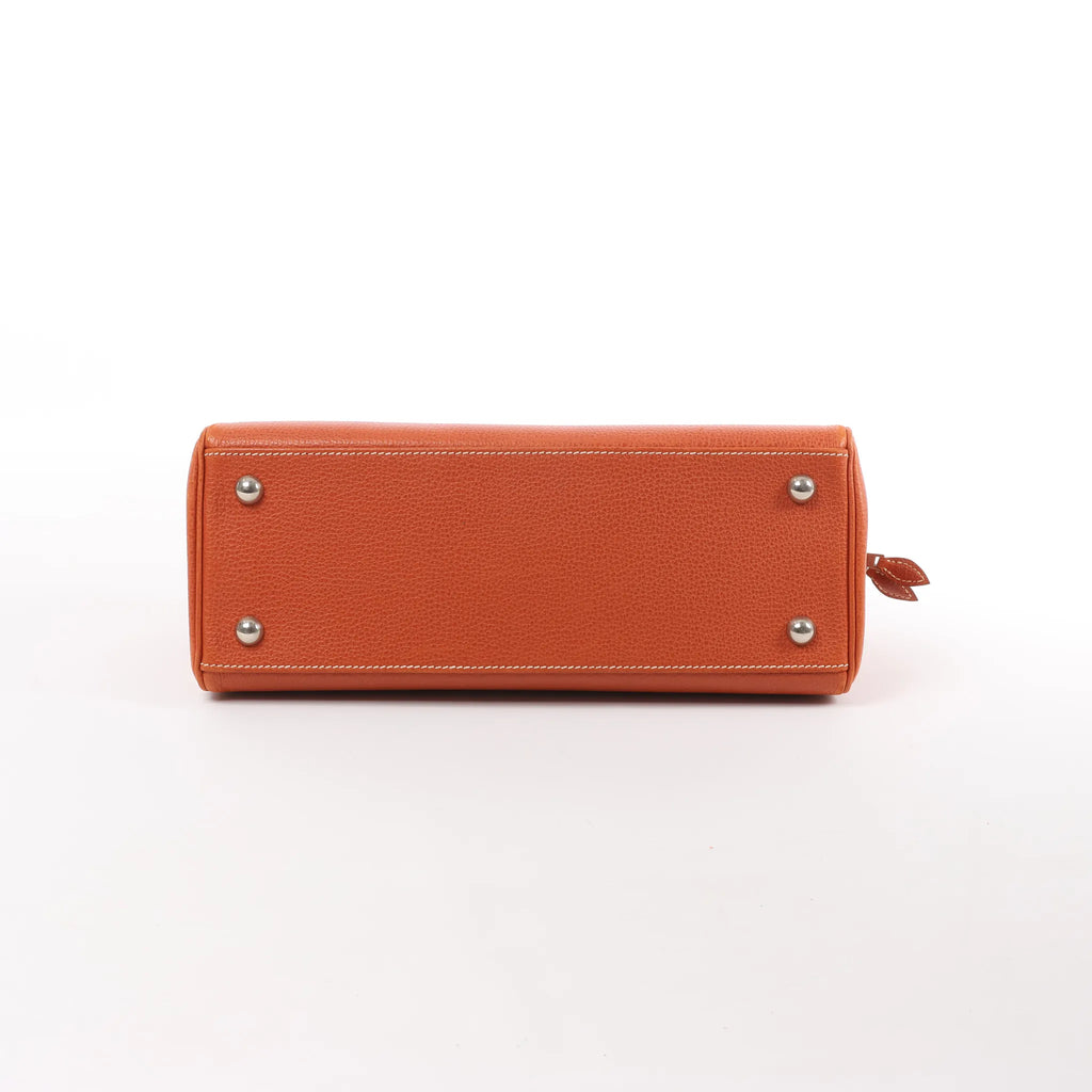 HERMES Bombay 27 Paris Vache Liegee Brique Handbag in Brown □J: 2006