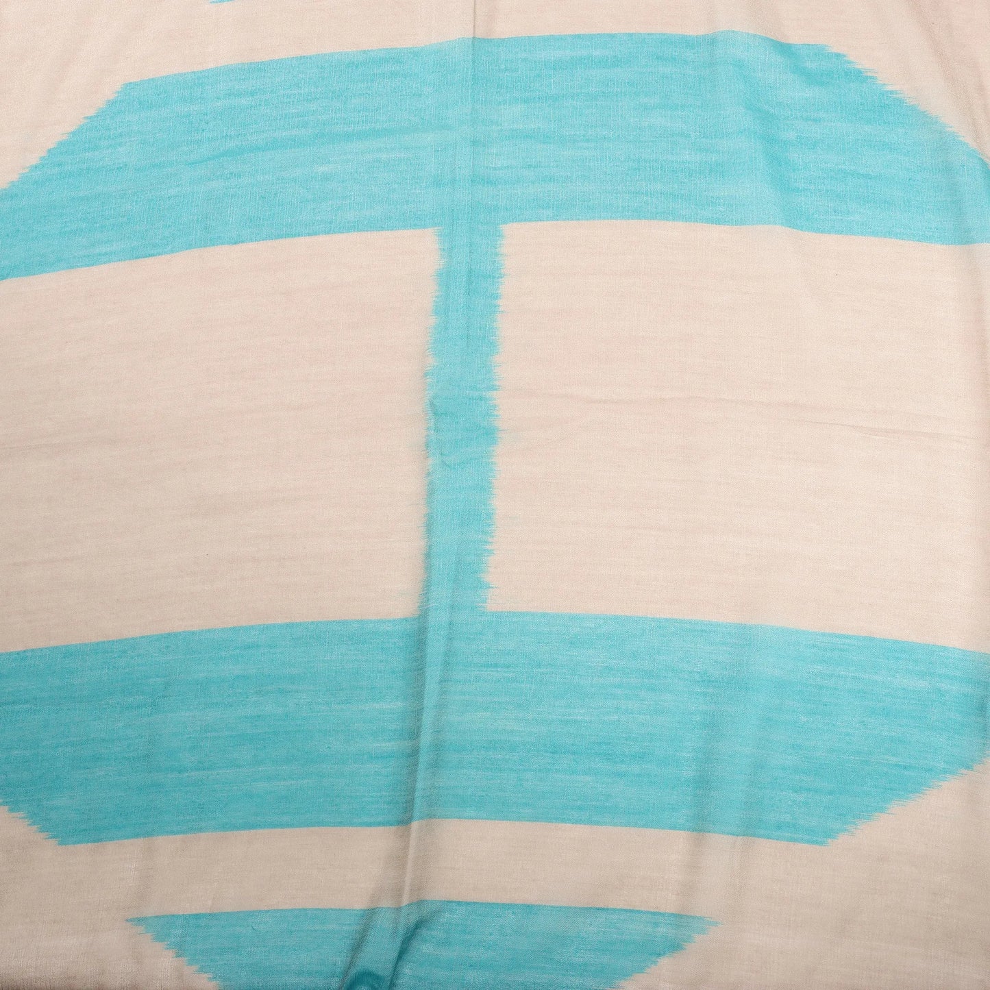 Hermès Carré Géant "Calégé amplume HIKAT" Cashmere & Silk handkerchief in Beige x Green