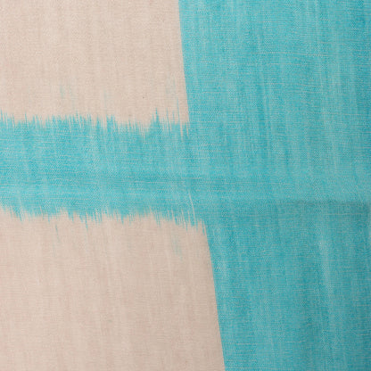 Hermès Carré Géant "Calégé amplume HIKAT" Cashmere & Silk handkerchief in Beige x Green