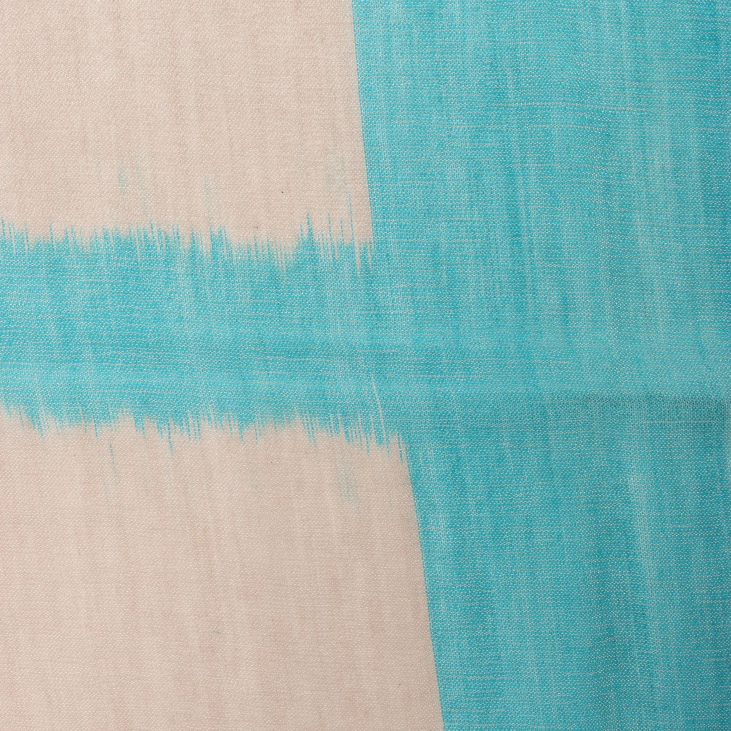 Hermès Carré Géant „Calégé amplume HIKAT“ Einstecktuch aus Kaschmir und Seide in Beige x Grün