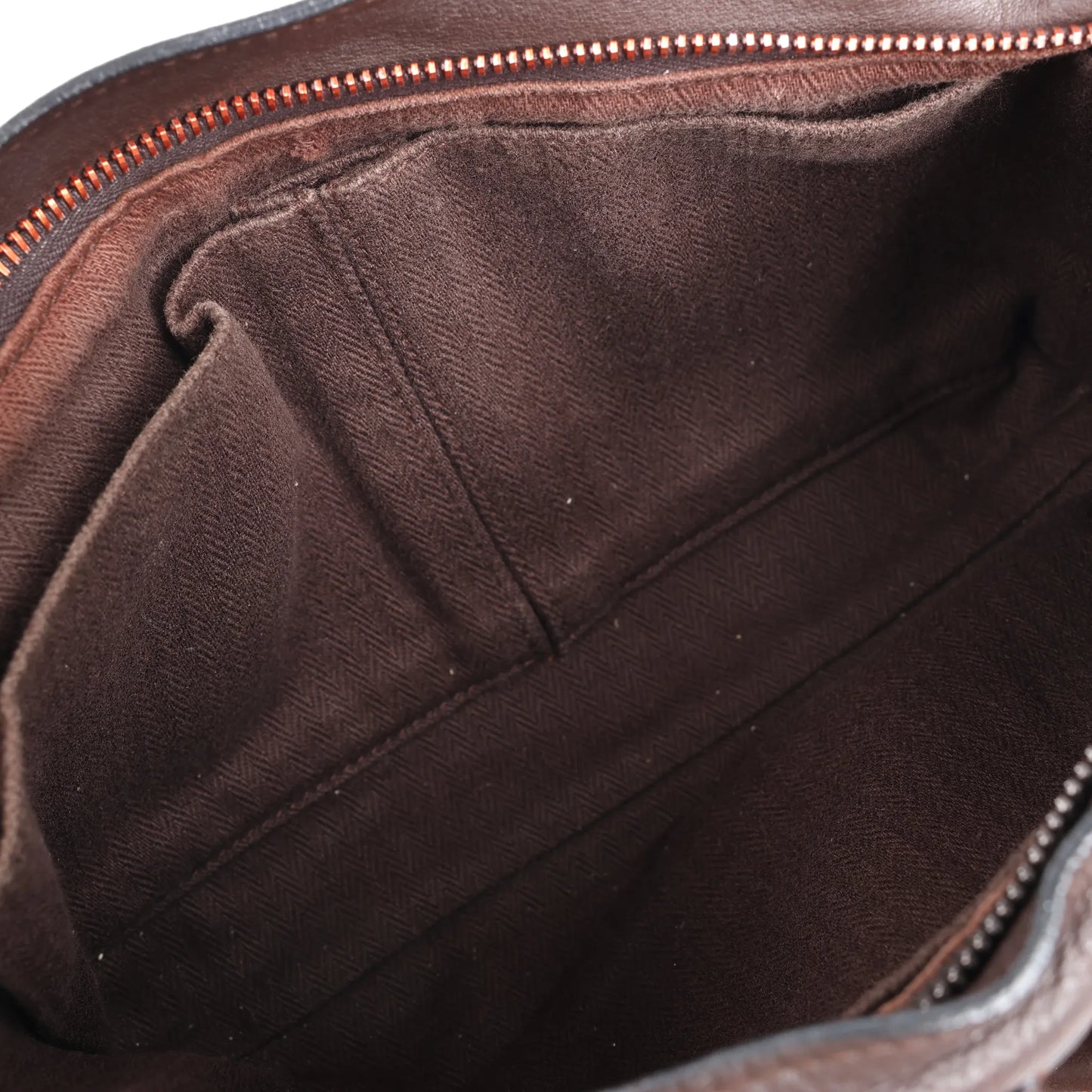 Hermes Caravan Horizontal PM Veau Derma Chocolat Silver Metal Fittings 2Way Handbag