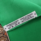 Hermès Carré 90 "Les Rubans du Cheval" Silk handkerchief in Green