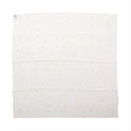 Hermès Carré 100 "Multicharms" silk scarf in white with small, subtle charm motifs evenly patterned across the fabric.